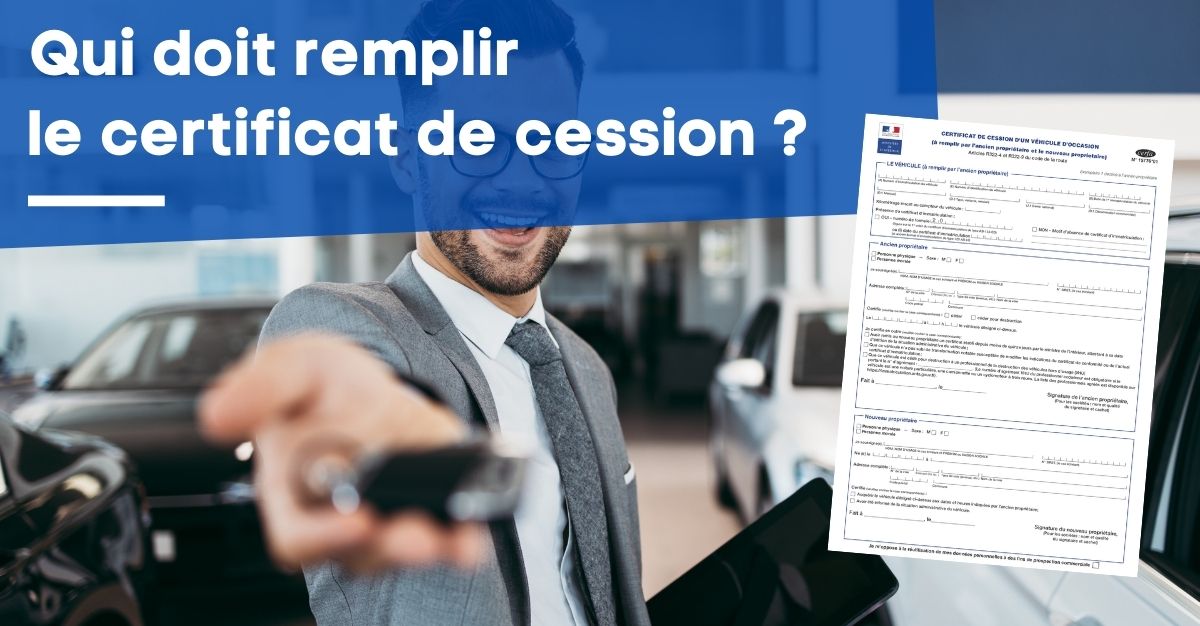 Remplir le certificat de cession de véhicule cerfa 15776 (PDF)